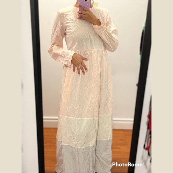 MODEST BABY PINK FROCK - Picture 3 of 4